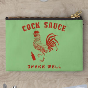  Cock Sauce Sriracha Zipper Pouch Stocking Stuffer