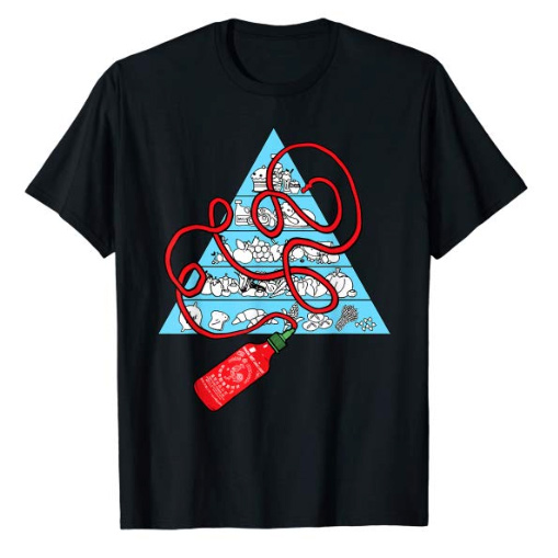 Sriracha Food Pyramid Shirt